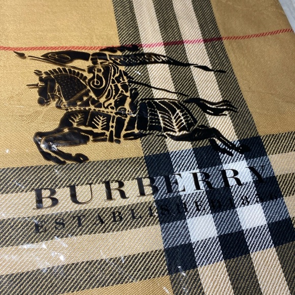 New Burberry Reversible EKD lightvweight Cashmere Scarf beige with tags ⭐️⭐️⭐️⭐️ - Picture 11 of 17